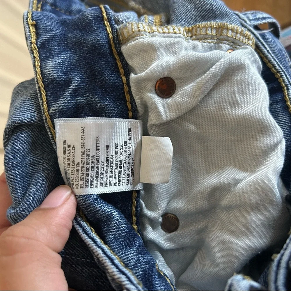 American Eagle AirFlex Distressed Blue Jeans - Picture 8 of 9